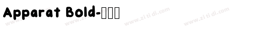 Apparat Bold字体转换